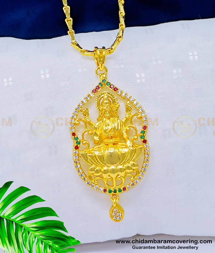 Lakshmi on sale gold locket